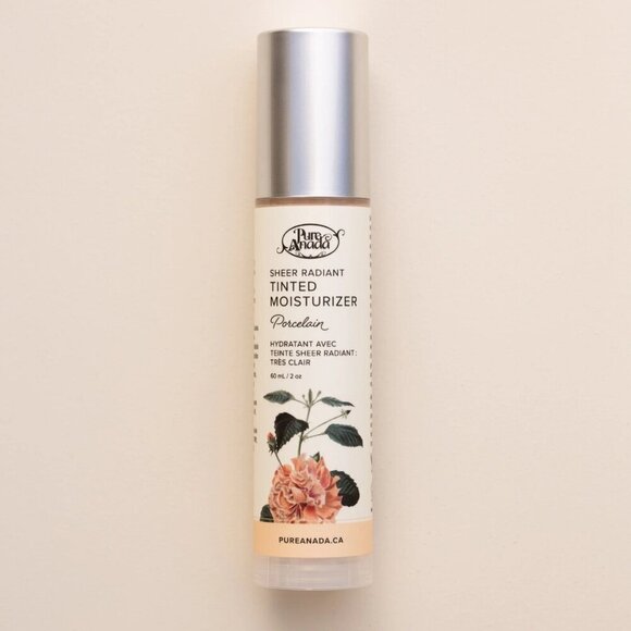 New! Pure Anada  Sheer Radiant Tinted Moisturizer, porcelain, Natural, Vegan - Picture 2 of 9